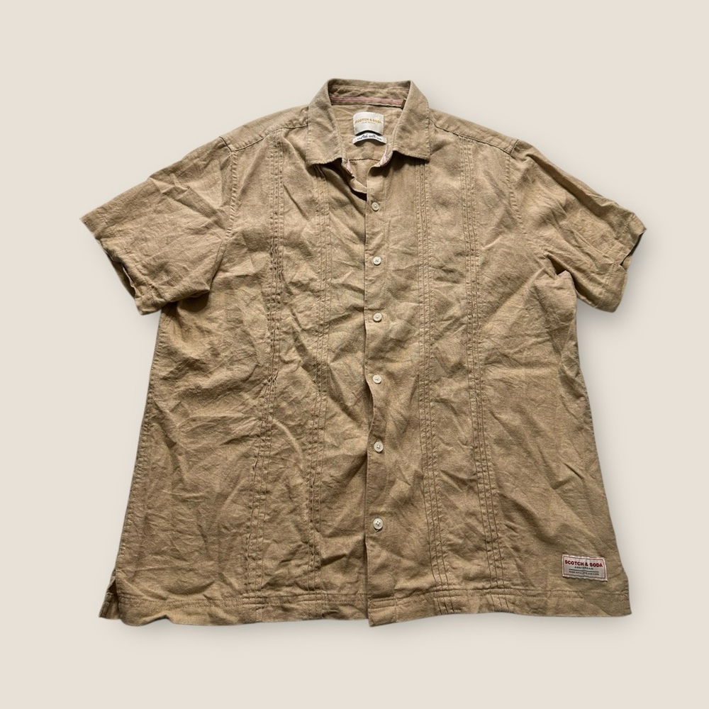 Scotch and soda linen blend shirt men’s large